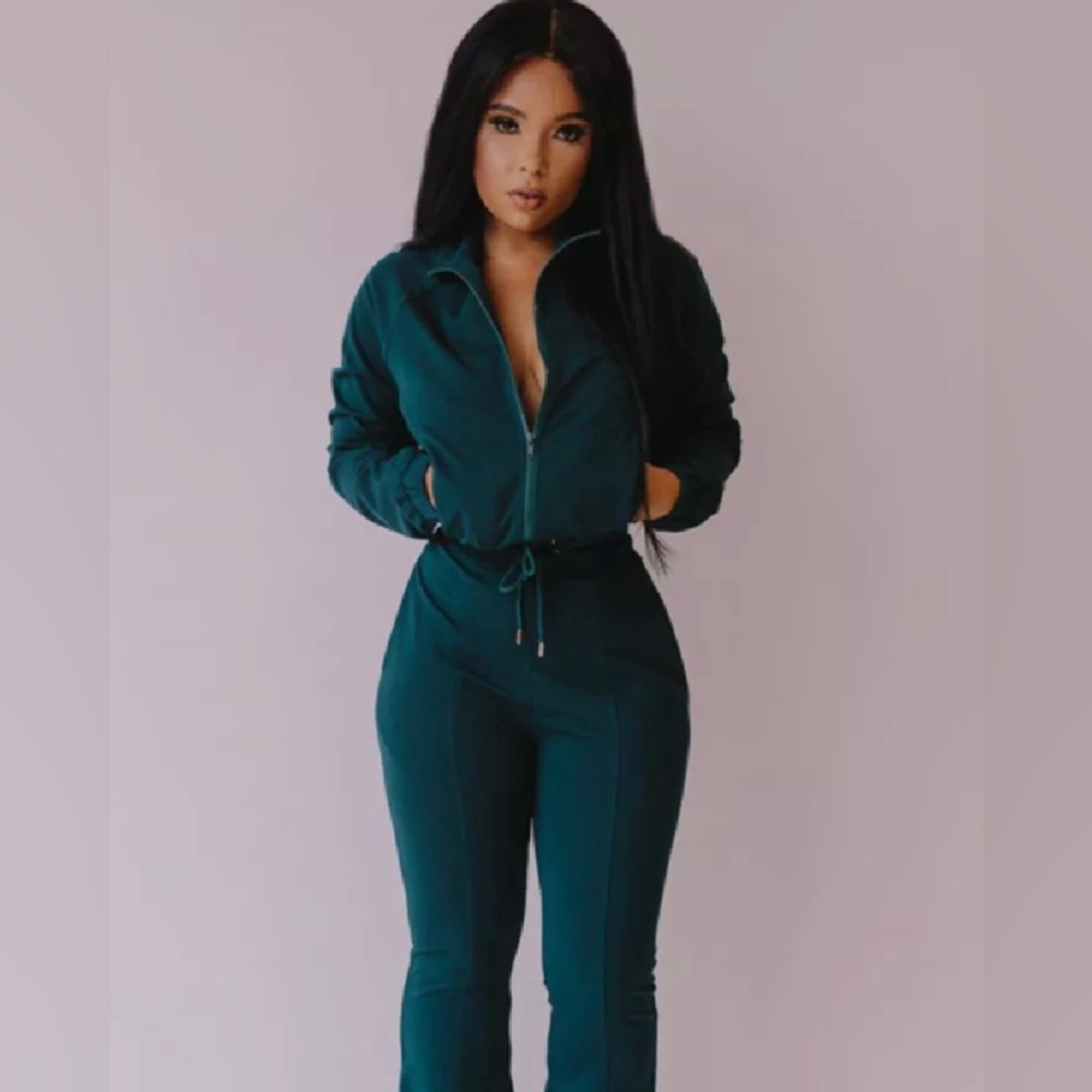 Teal tracksuit set
